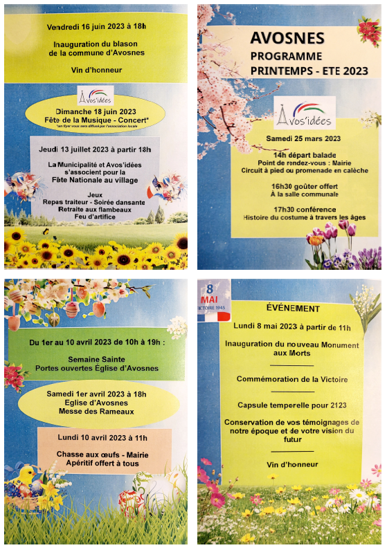 Programme Printemps-Eté 2023